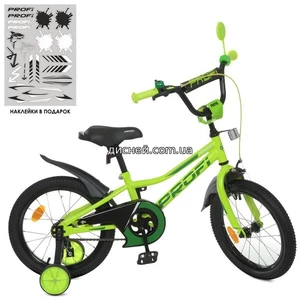 Велосипед детский PROF1 16д. Y16225-1 Prime, салатовый